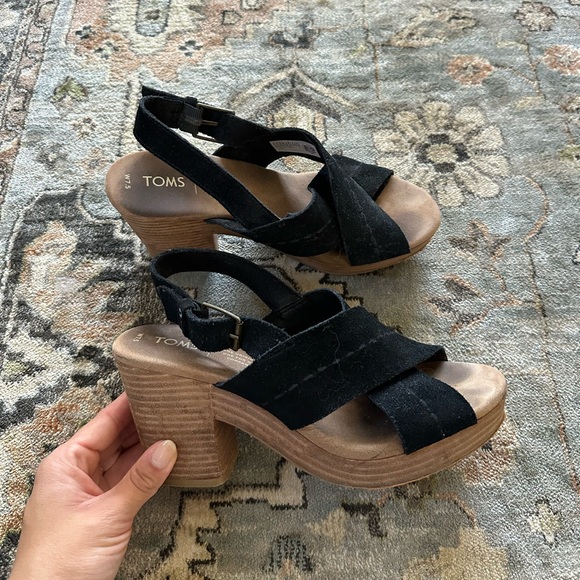 Tom’s Platform Sandal Heels - Picture 3 of 4